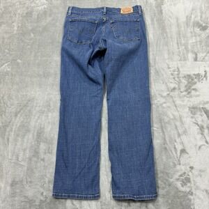 Levis Jeans Womens 6 Blue Classic Straight Leg Stretch Medium Wash Denim Casual